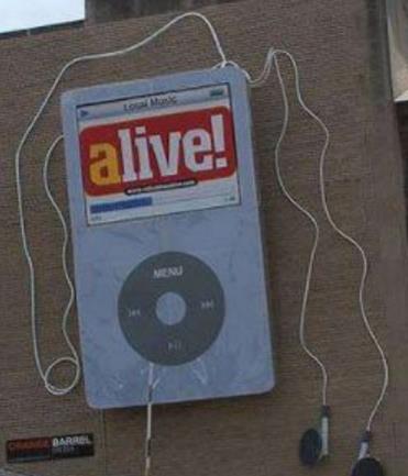 世界上最大的ipod,站在墻上的音樂廳 尺寸為25英寸