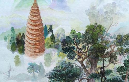 中國(guó)最早的密檐式磚塔 嵩岳寺塔建于公元509年