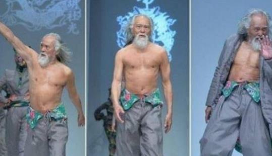 中國最帥老頭 王德順79歲登上北京國際時裝周