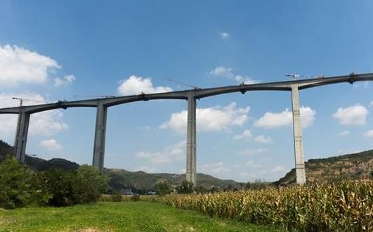 亞洲第一高墩大橋 赫章特大橋橋墩高195米(中國制造)