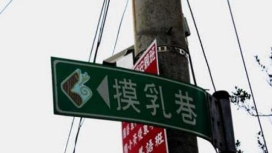 中國最污的路標 摸乳巷/來爽街太污了
