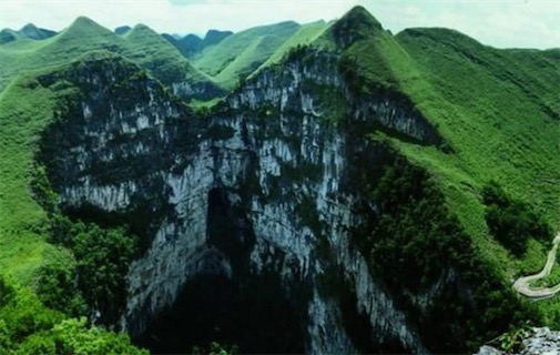 世界最大的天坑群 樂業天坑群占地約20平方千米