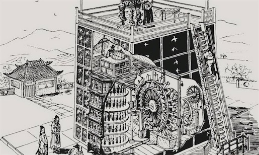 世界最早的天文鐘 1088年中國(guó)制造的水運(yùn)儀象臺(tái)