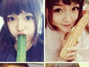 ?茄子、玉米、香蕉、黃瓜…現(xiàn)在女孩子真是重口味