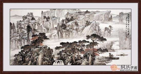 當代畫家林德坤藝術鑒賞：過雨看松色，隨山到水源